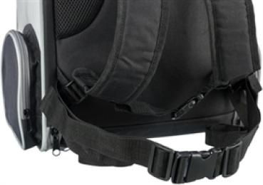 Preview: Rucksack Chloe Hellgrau / Schwarz Trixie
